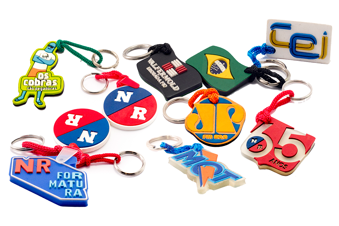 Chaveiro Emborrachado Placa