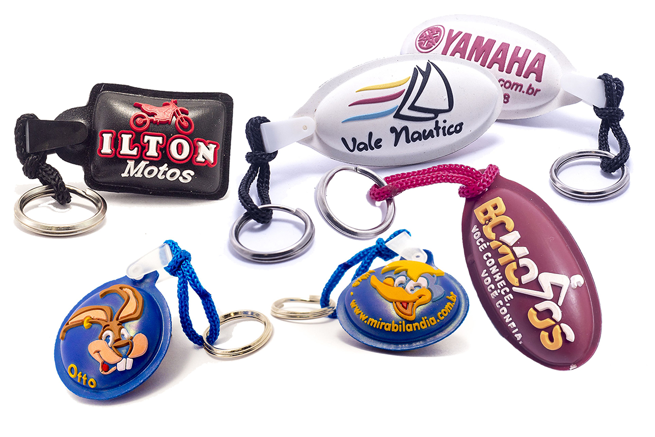 Chaveiro Emborrachado Flutuante